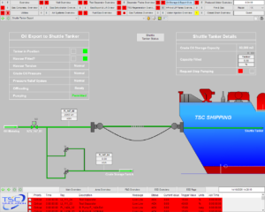 5300 FPSO Tanker Loading simulation